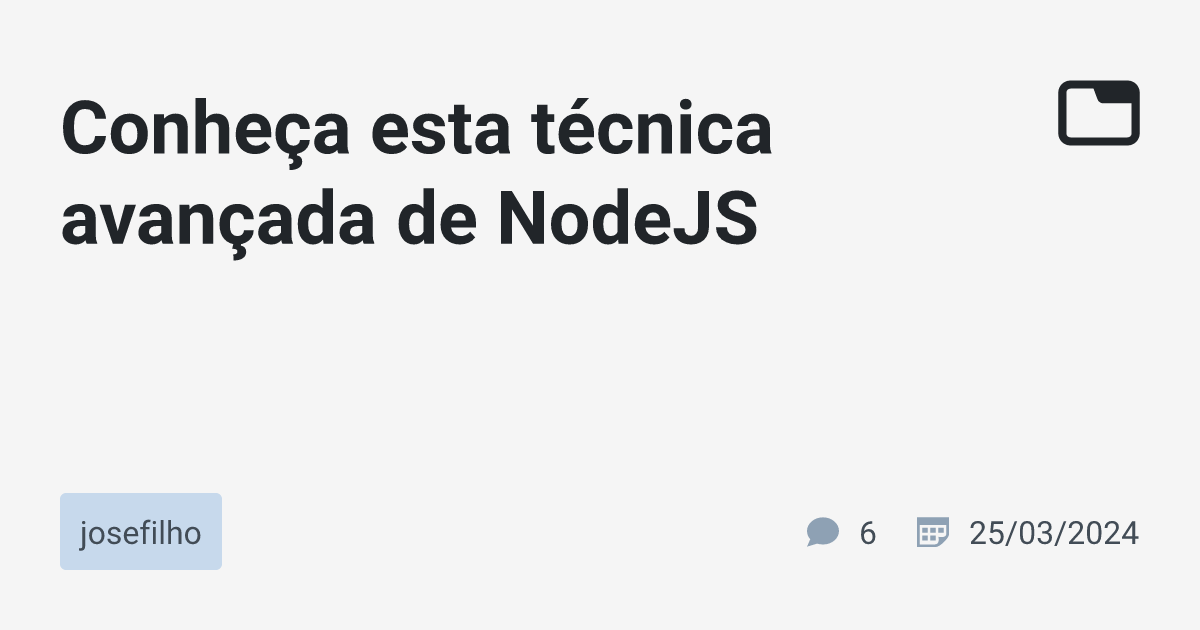 onhate's tweet card. Em cenários aonde o throughput é muito alto, a solução mais comumente utilizada é adicionar uma camada de caching, seja no client side para os assets, seja no backend para os dados. No en...