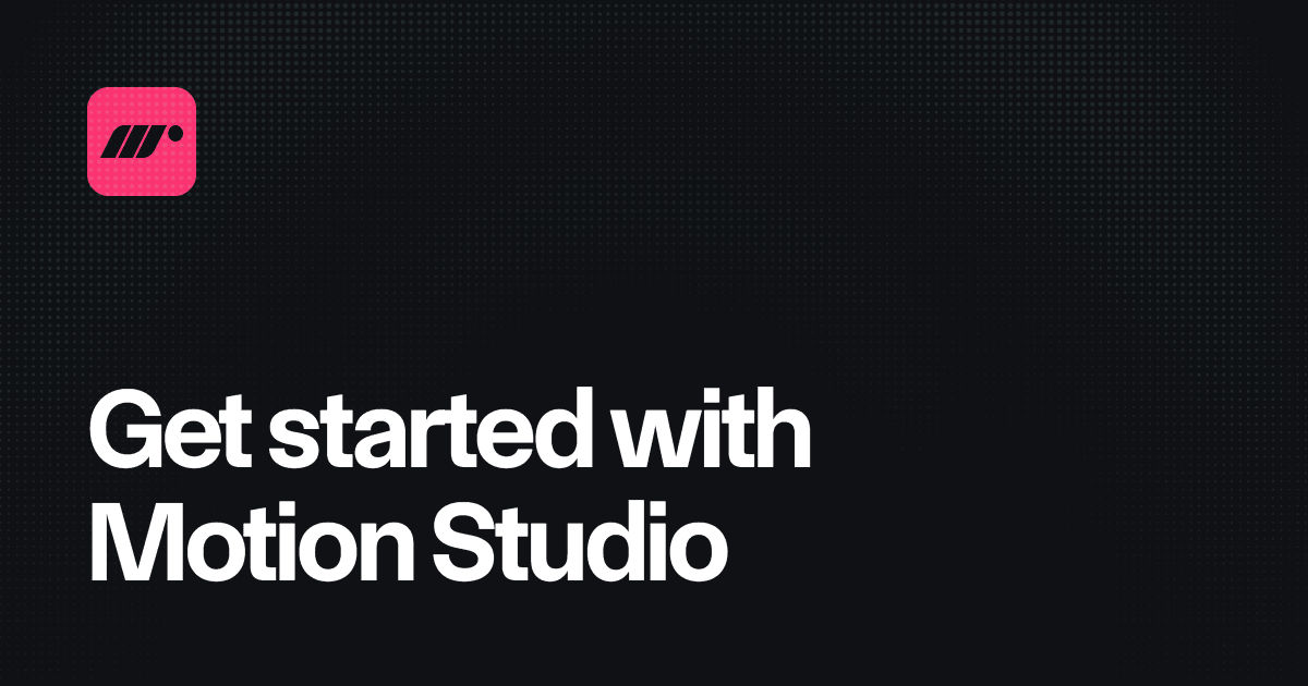 DIYDevs's tweet card. Streamline your animation development process with Motion Studio. Edit CSS and Motion code directly in-editor with Motion Studio's visual and AI editing tools.