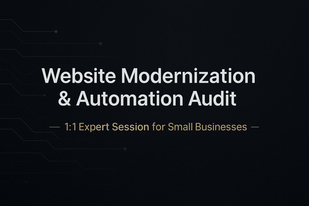 tekisolves's tweet card. Unlock your website’s true potential with a 90-minute Website Modernization & Automation Audit — a focused 1:1 session designed for small businesses and startups ready to level up quickly.What ...