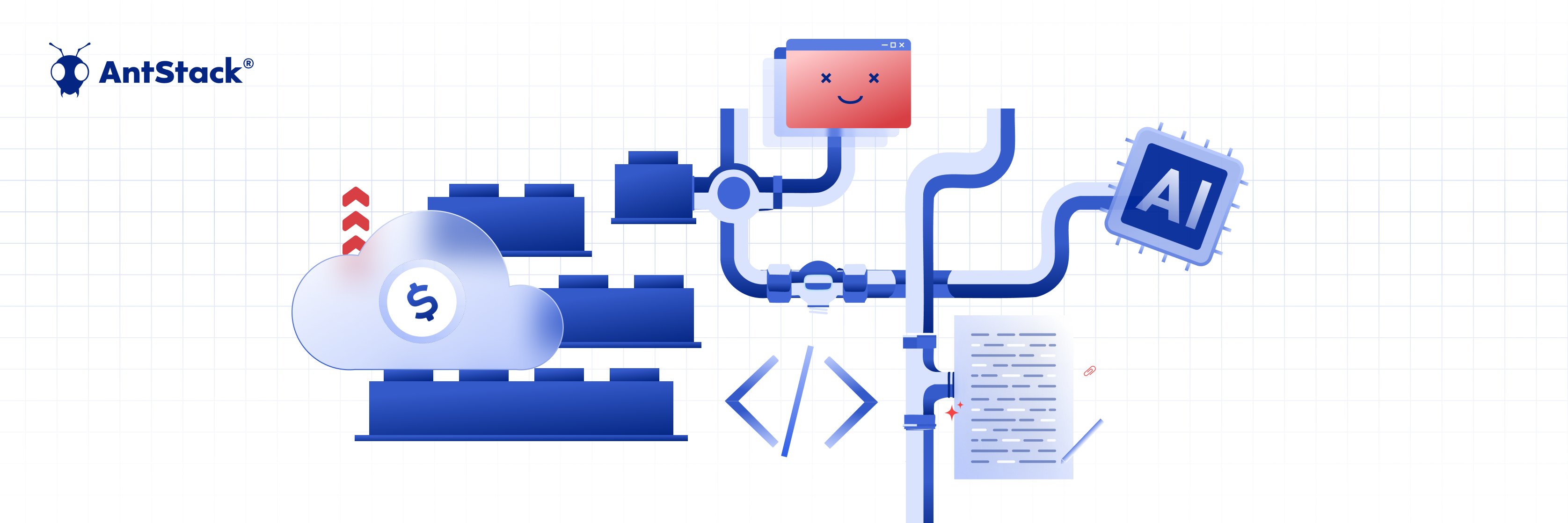 AntStack's tweet card. Serverless AI makes media monetization faster. Learn how event-driven pipelines transform uploads into enriched, formatted, and distributed content.