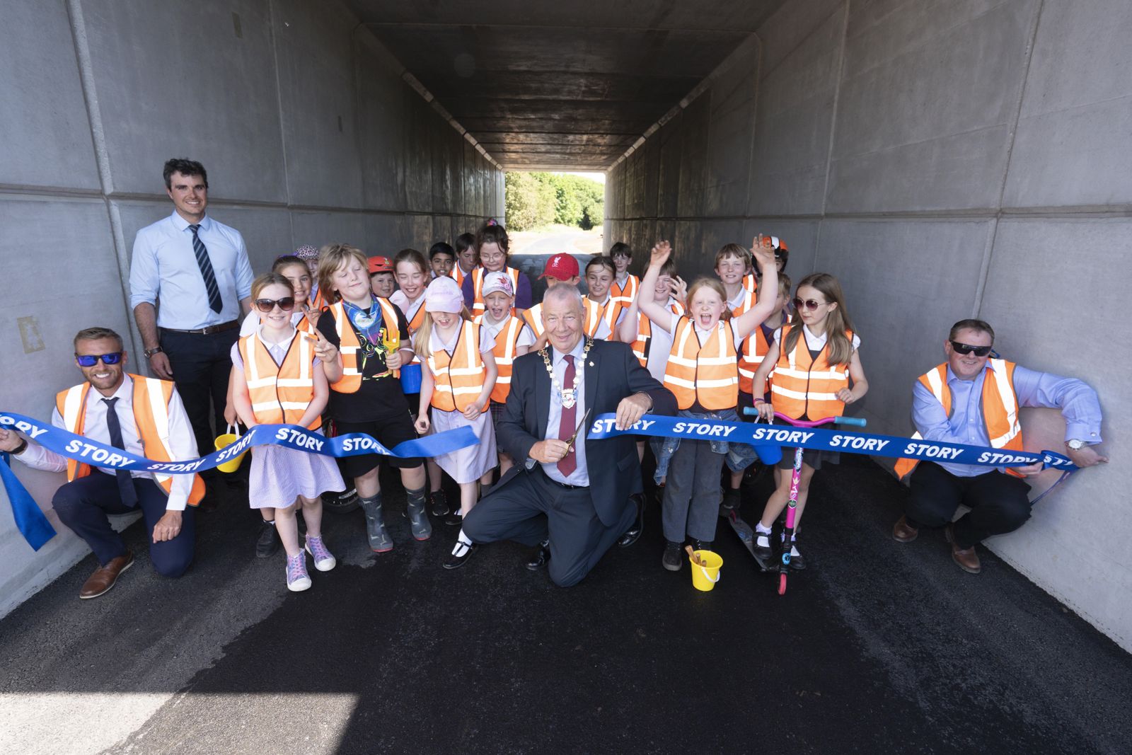 WWCTrustScot's tweet card. A new underpass and sensory garden in Ayr were officially opened on 15 June. The underpass now safely links pedestrian and cycle paths between Alloway and Burton.