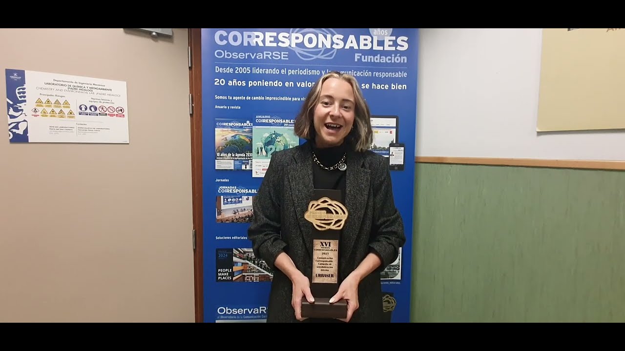 Corresponsables's tweet card. XVI Premios Corresponsables | Entrevista a Natalia Llopis (Urbaser)