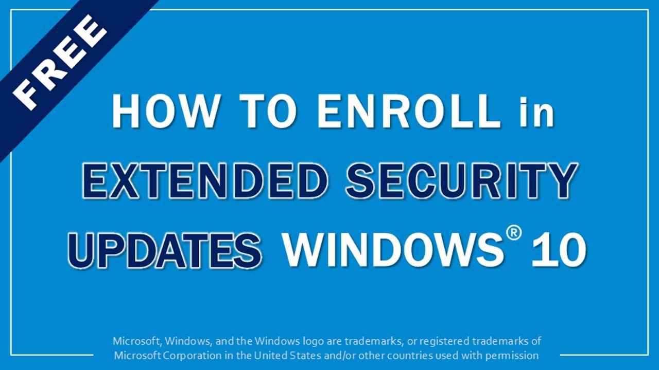 ajgodinho's tweet card. How to Enroll in Windows 10 Extended Security Updates Free