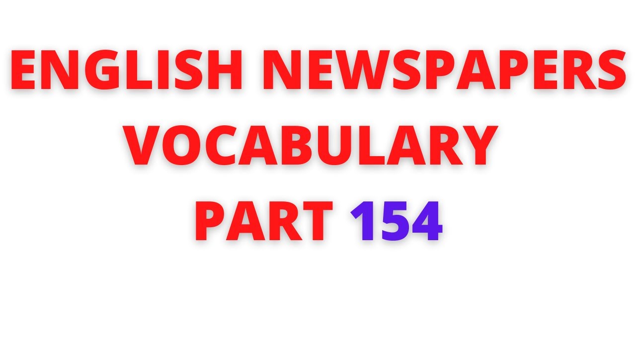 LangObjects's tweet card. Learn English newspaper words(vocabulary) meaning in Tamil – Part 154
