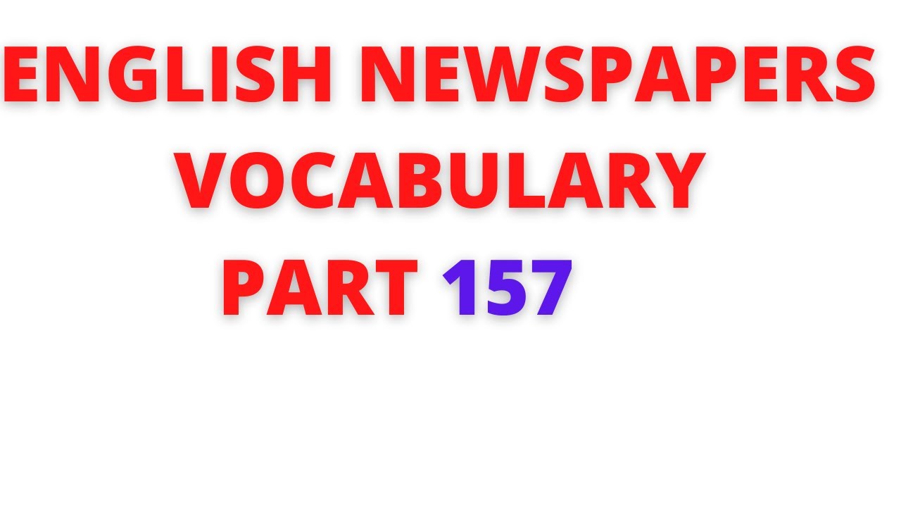 LangObjects's tweet card. Learn English newspaper words(vocabulary) meaning in Tamil – Part 157