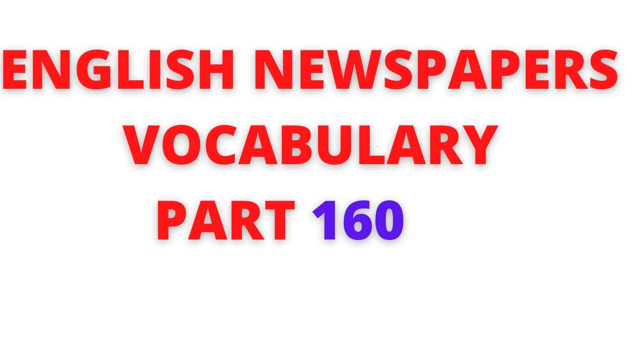 LangObjects's tweet card. Learn English newspaper vocabulary meaning in Tamil – Part 160