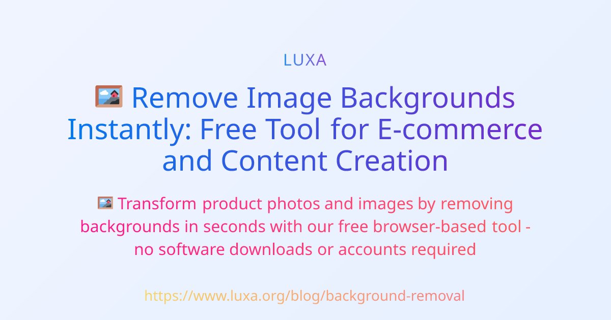 text_compare's tweet card. Transform product photos and images by removing backgrounds in seconds with our free browser-based tool - no software downloads or accounts required