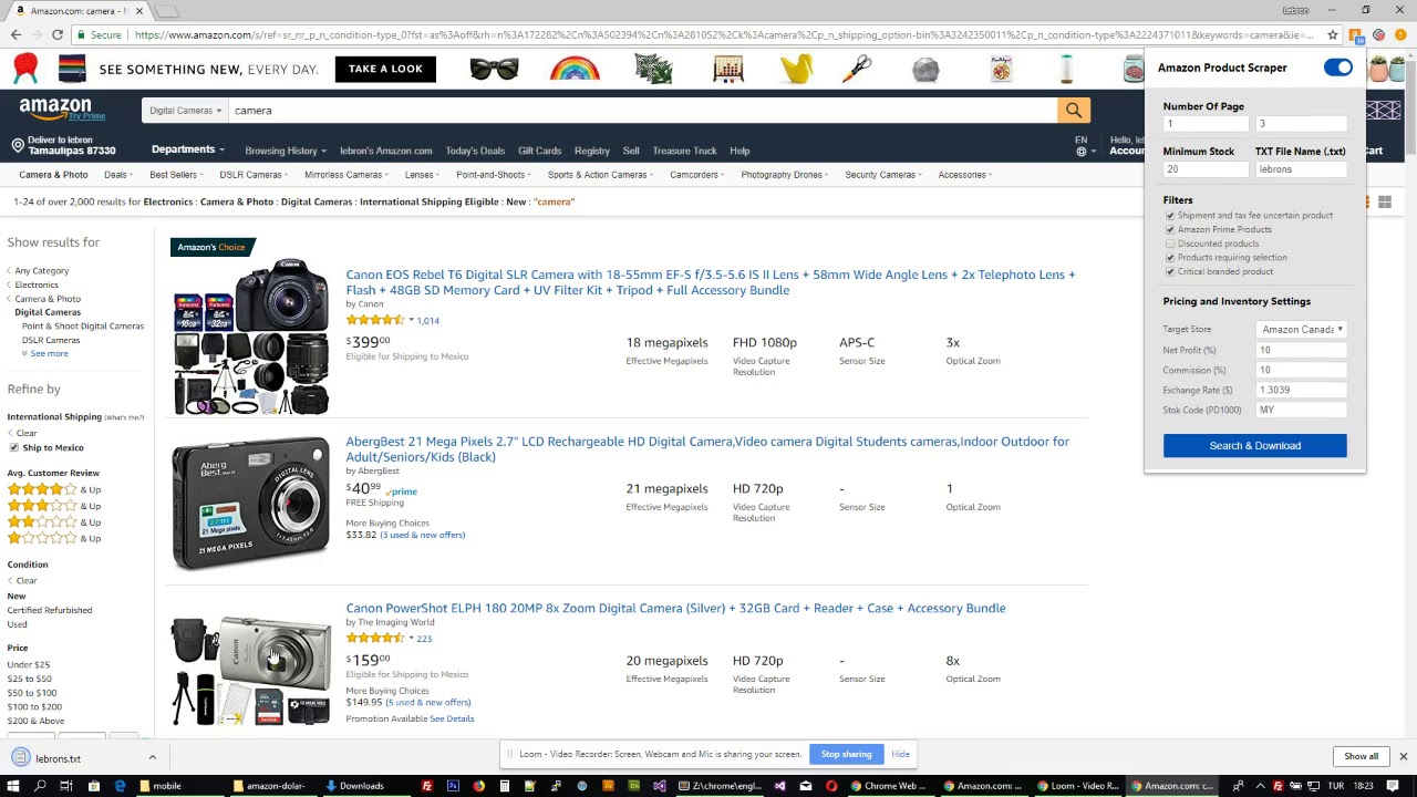MarkTeach197376's tweet card. Amazon Product Scraper