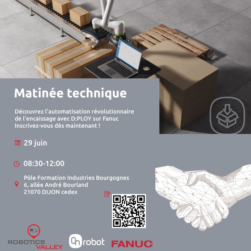 RoboticsValley's tweet card. Prêt à passer au niveau supérieur de l'automatisation ? 🚀 Nous vous présentons 𝗗:𝗣𝗟𝗢𝗬, la solution révolutionnaire qui transforme les opérations de chargement de machines-outils et d'encaissage...