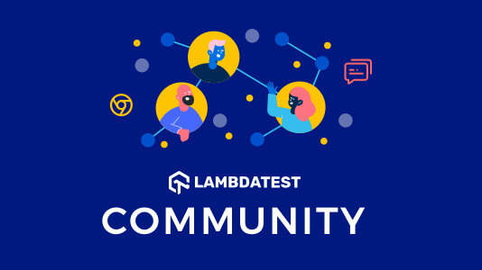lambdatesting's tweet card. LambdaTest community built with love for software testers