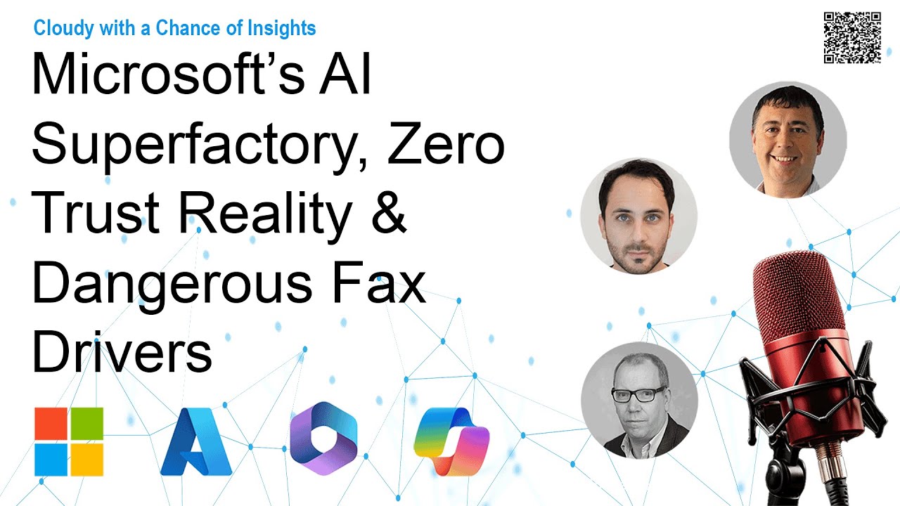 richardihogan's tweet card. Microsoft’s AI Superfactory, Zero Trust Reality & Dangerous Fax...