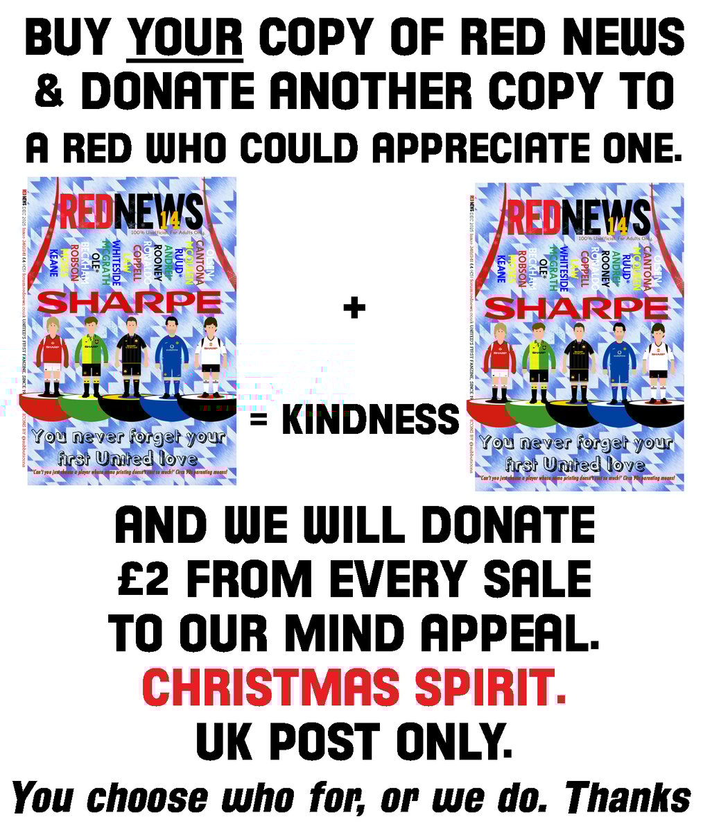 barneyrednews's tweet card. Buy your new RedNews + donate a 2nd copy to another Red (and help MIND) UK only. A red might need a switch off or small lift and you donating a 2nd...