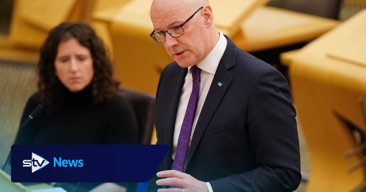 STVNews's tweet card. The First Minister claimed it was easier for him to meet Donald Trump than the Prime Minister.