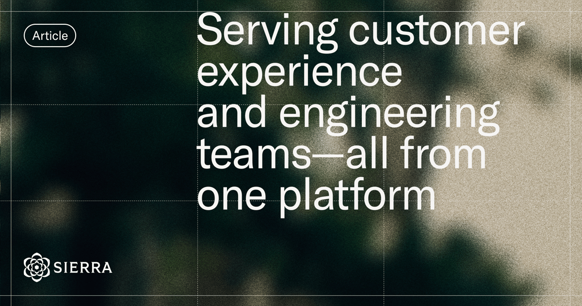 claybavor's tweet card. Sierra’s Agent OS is the only platform that supports both no code and programmatic agent development. Our unique approach enables companies to mix and match—choosing the right approach for their...