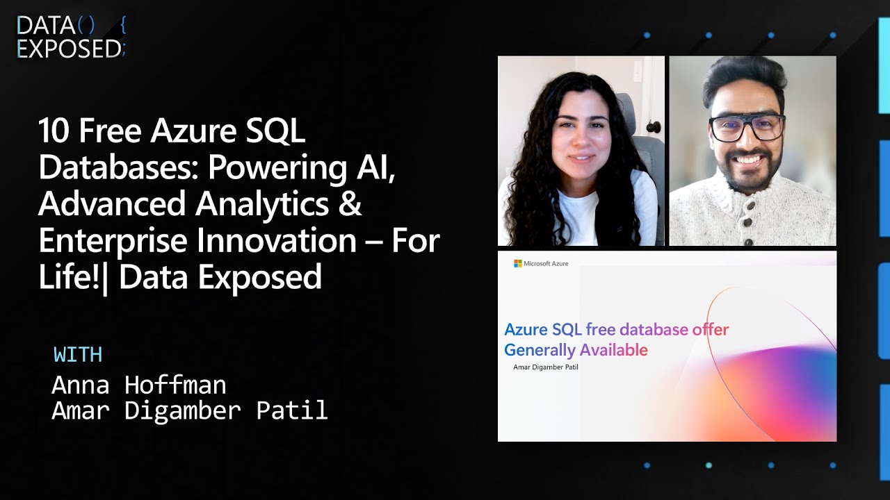 edwardsdna's tweet card. 10 Free Azure SQL Databases: Powering AI, Advanced Analytics &...