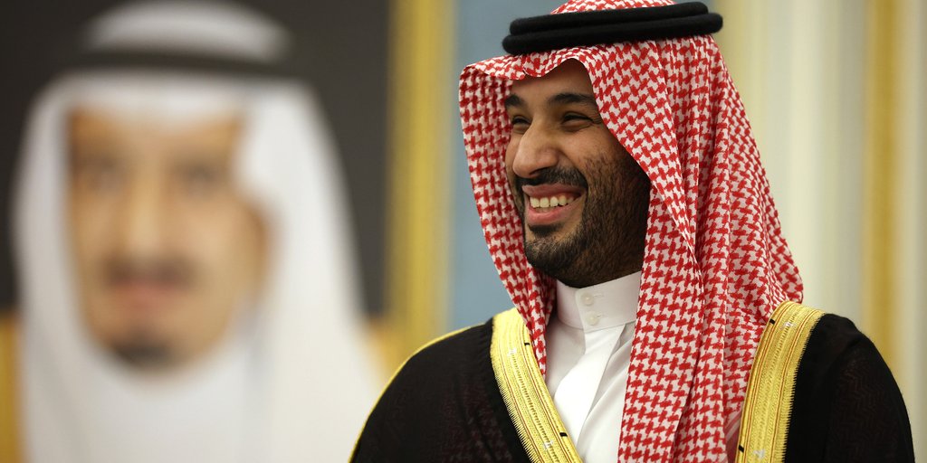 PressSec's tweet card. Mohammed bin Salman returns to White House for first time since 2018 as Trump hosts formal ceremony and bilateral meetings with Saudi leader.