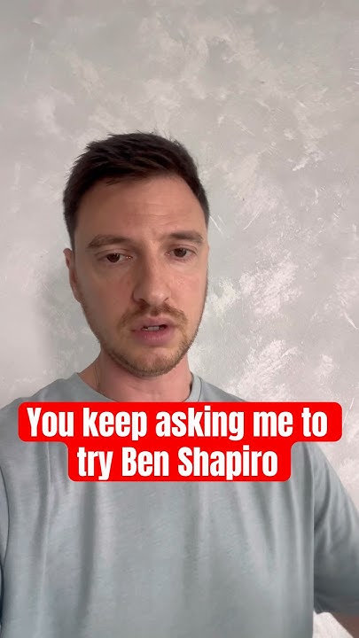 TonyLapidus's tweet card. My First Ben Shapiro Impression! What do you think?