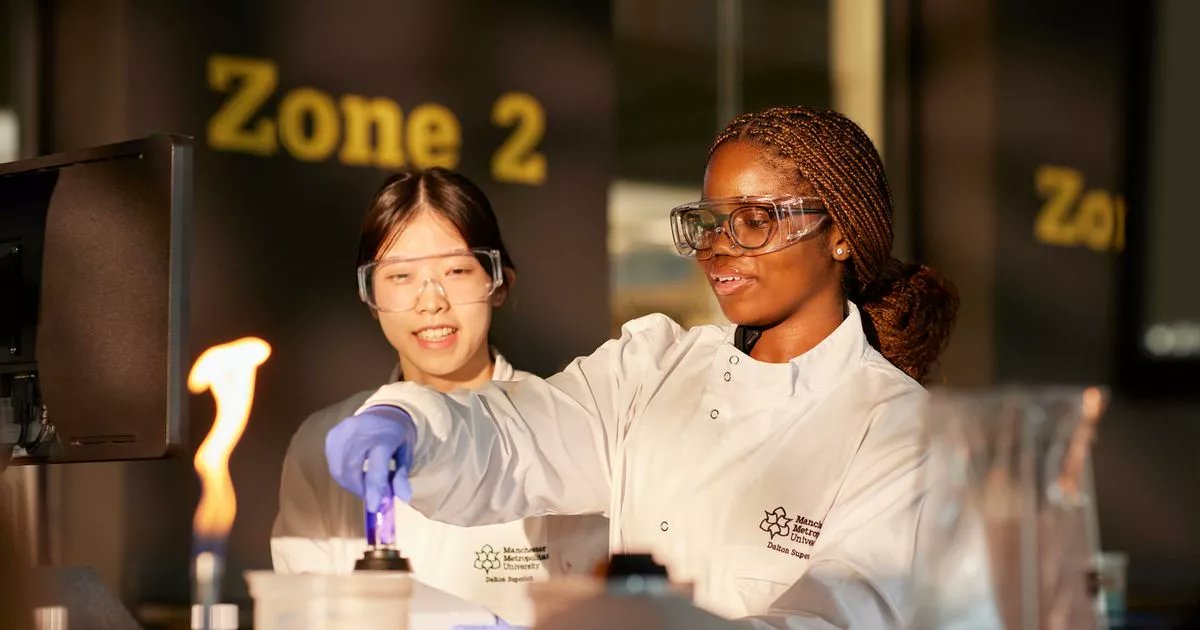 ManMetUni's tweet card. The university has had record student survey results and achieved Teaching Excellence Framework Gold status, and rising league table performance