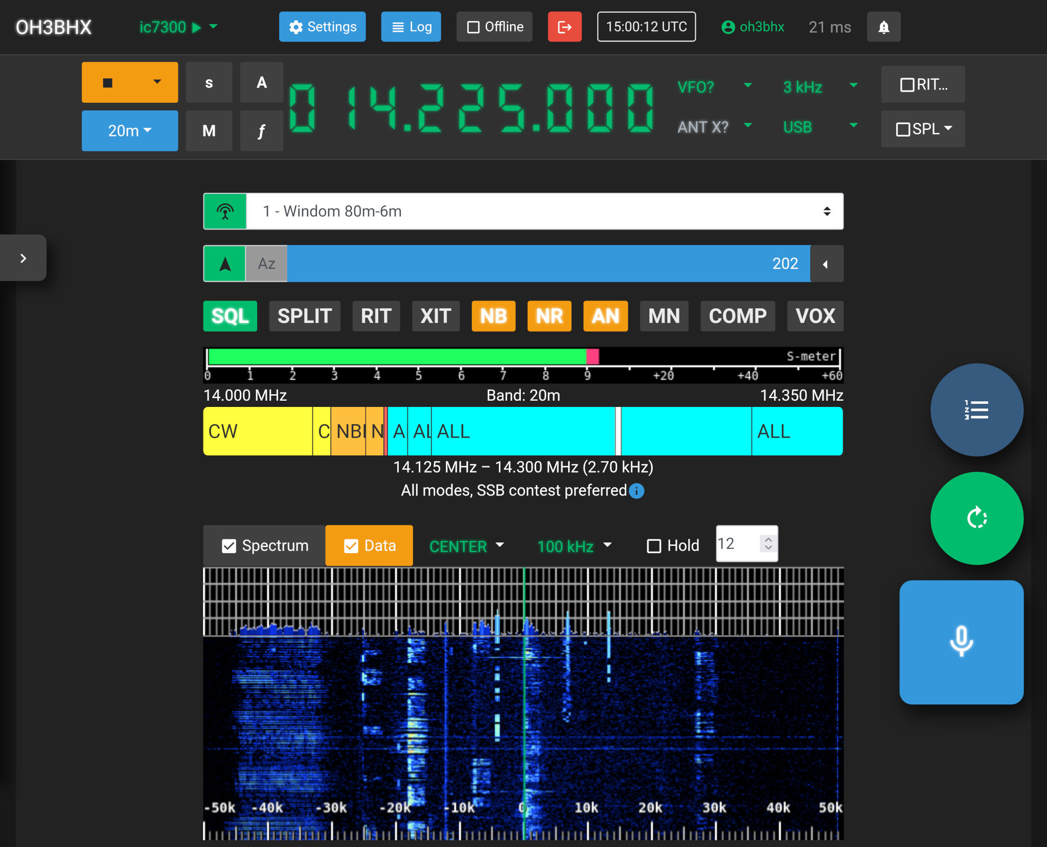 WebRadioCtrl's tweet card. Browser-based remote control software for amateur radio stations