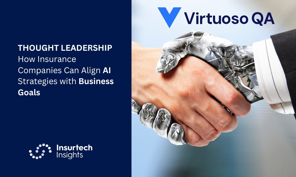 TysonLester's tweet card. James Bent, VP of Solutions Engineering at Virtuoso QA, explores strategies insurers can adopt to enhance AI alignment with business goals, in this latest Thought Leadership article.  