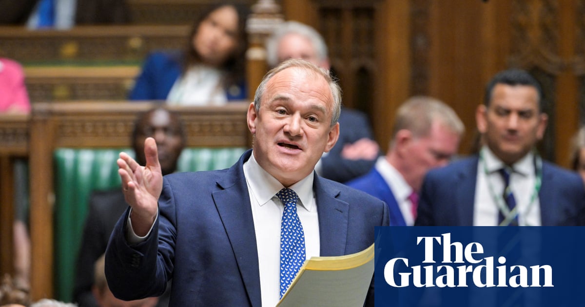 GreenwichLibDem's tweet card. Exclusive: Ed Davey says Labour and Tories too scared of Reform threat to hold Nigel Farage’s party to account