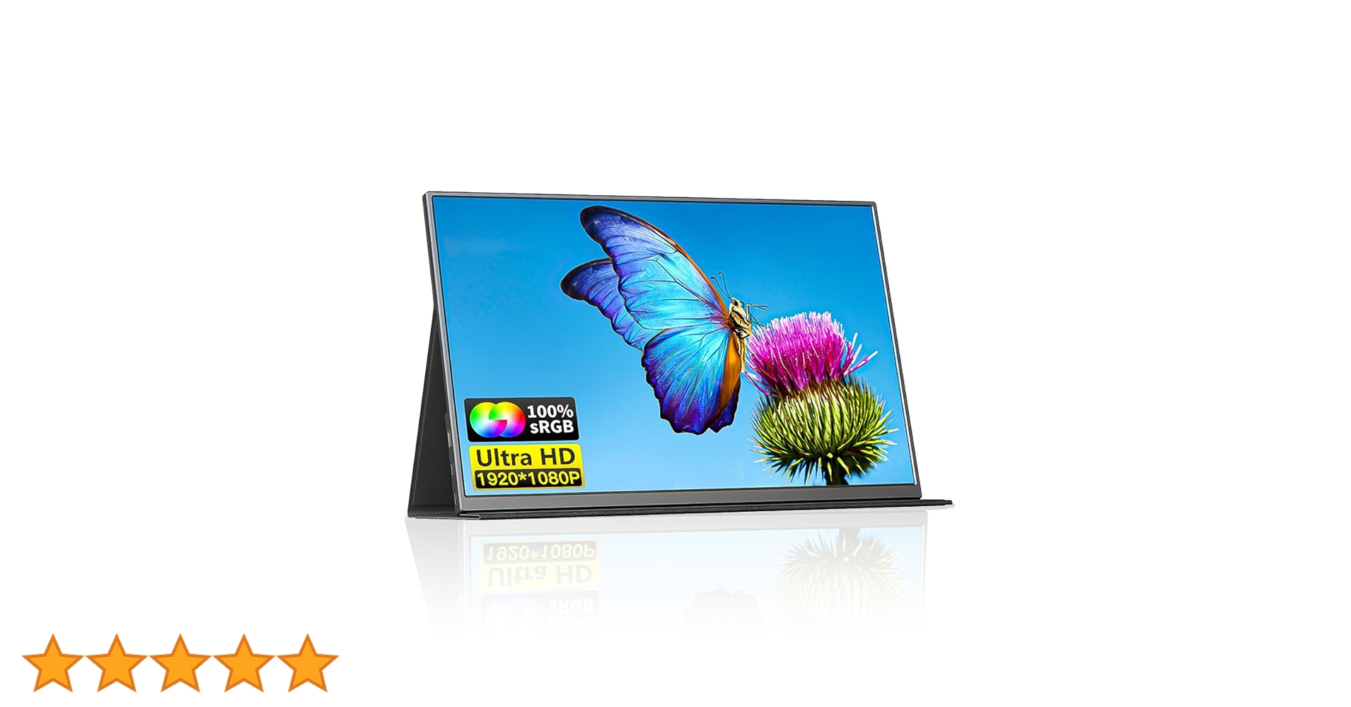 PromoAchados's tweet card. Abacafly Monitor Portatil 15,6", 1080p 100% SRGB FHD Tela Portatil para Notebook, Segunda Tela para...