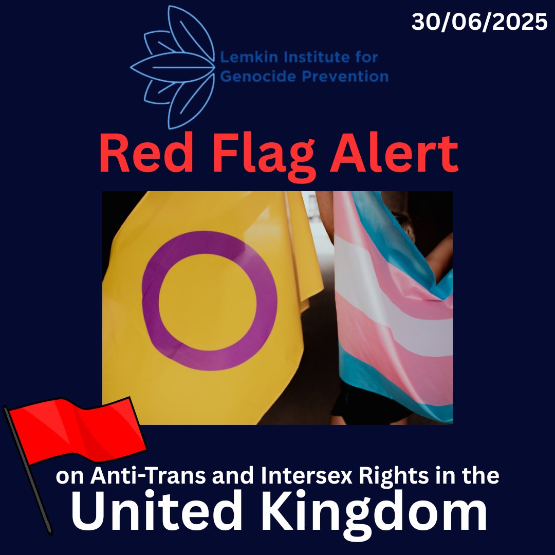 LGBTHM's tweet card. Red Flag Alert on Anti-Trans and Intersex Rights in the UK | Lemkin Institute