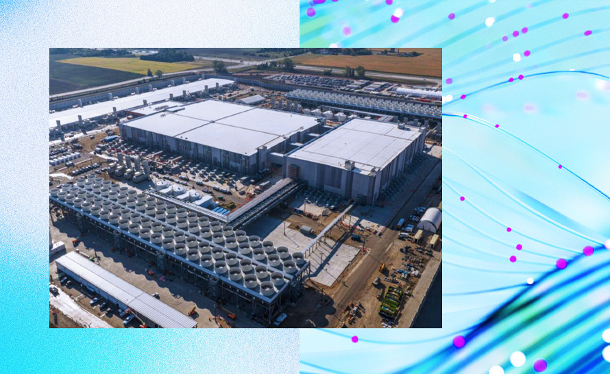 _echoAI__'s tweet card. Microsoft kończy budowę najpotężniejszego centrum danych AI na świecie. Powstawać w nim będą najbardziej zaawansowane modele przez następną dekadę