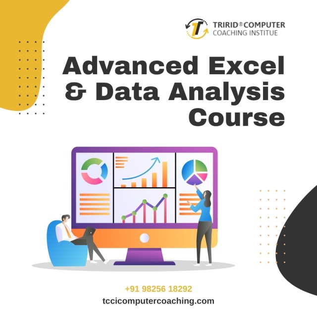 tccicomputer's tweet card. Master Advanced Excel and Data Analysis at TCCI Bopal. Learn VLOOKUP, Pivot Tables, and Macros to become a data expert and boost your career today!