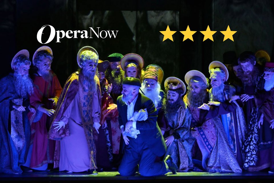 Operanow's tweet card. Fine performances throughout the rest of the cast and almost overwhelmingly powerful work from the outstanding extended chorus put the seal on a terrific company achievement