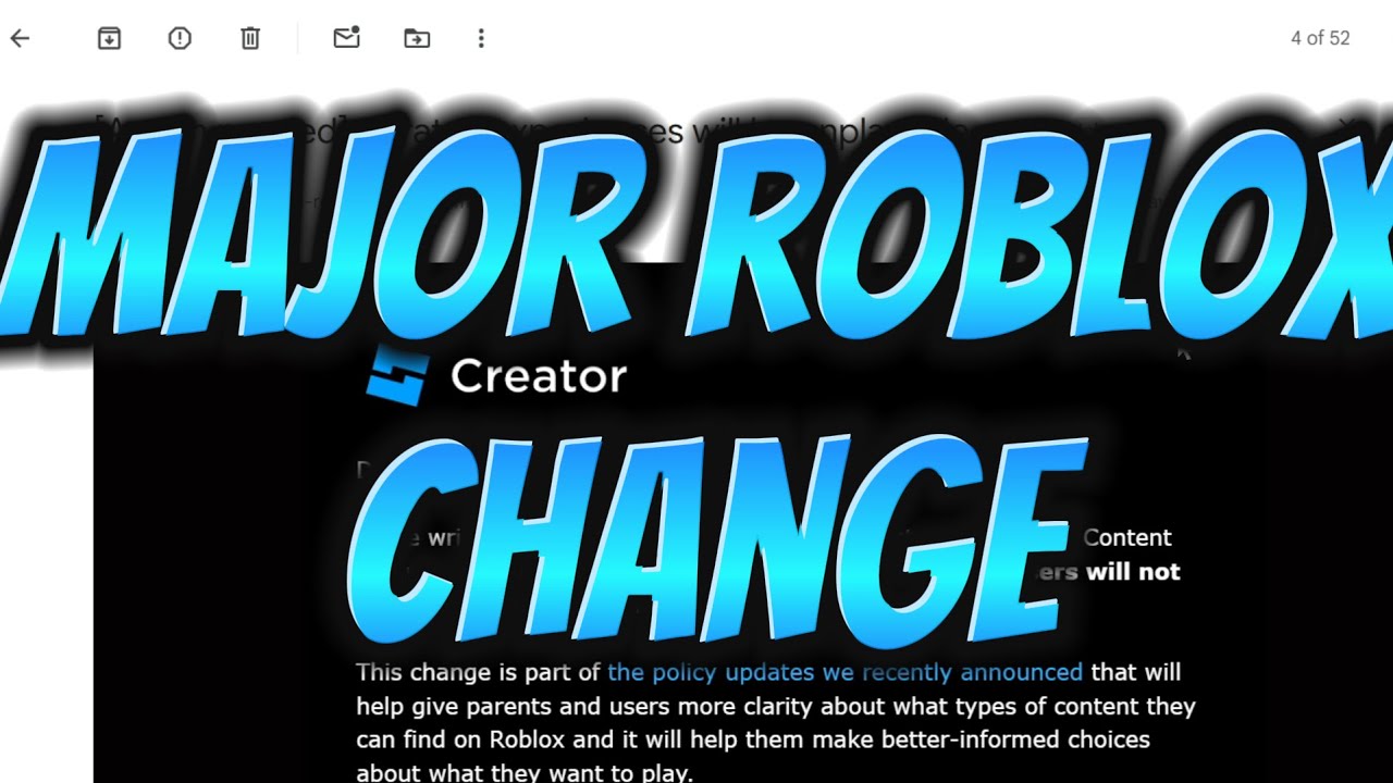 PrizeCpRoblox's tweet card. A Major Roblox Change in 2025