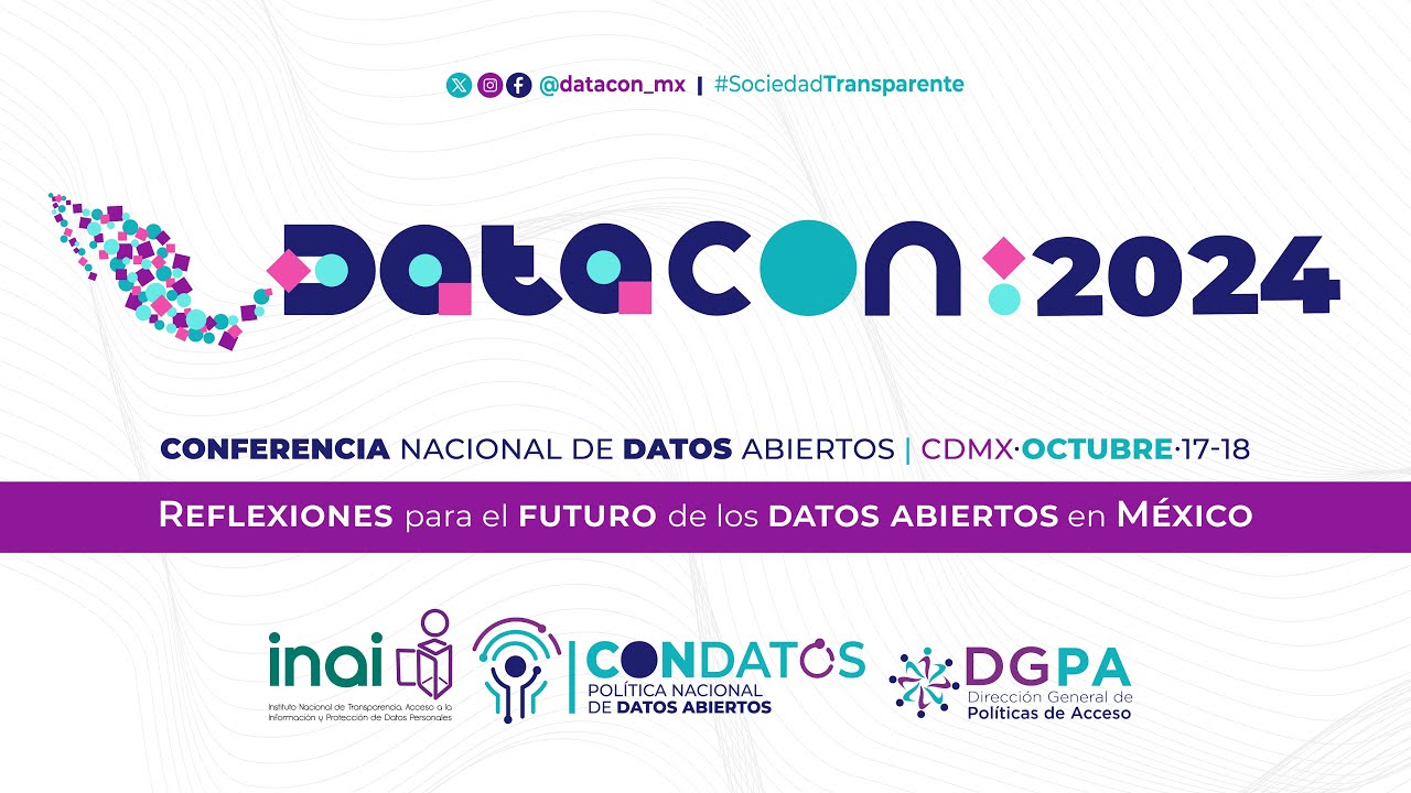 DataConMX's tweet card. Inauguración de la Conferencia Nacional de Datos Abiertos (DATACON)...