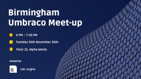 CodeSharePaul's tweet card. Join us for the Umbraco Midlands Developer Meetup at Alpha Works in Birmingham! It's the perfect opportunity to connect with fellow Umbraco developers, share insights, and