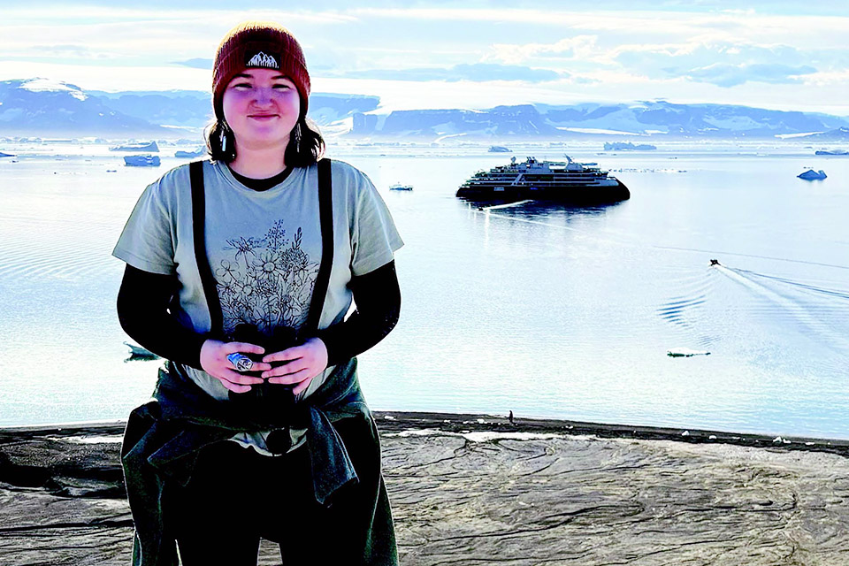 BloomsburgU's tweet card. Microplastics—microscopic bits of plastic broken off of discarded items—are everywhere.Even at the furthest reaches of the globe.