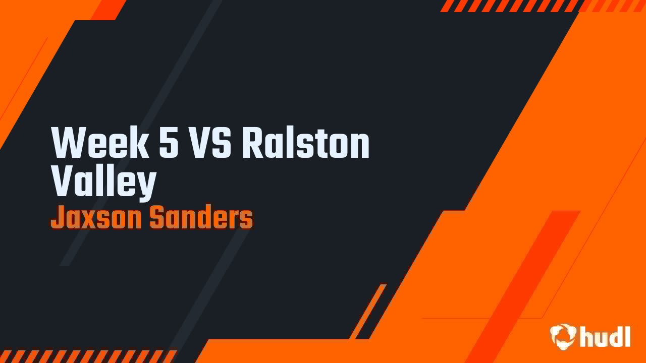 JaxsonCSanders's tweet card. Week 5 VS Ralston Valley