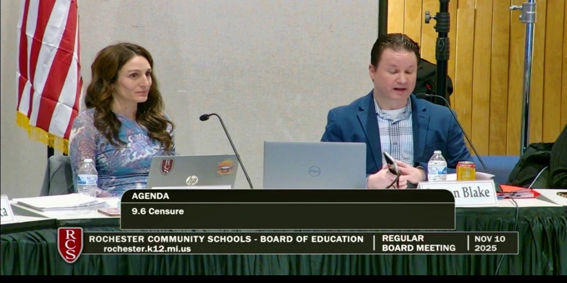 MIForward_Net's tweet card. Trustees of Rochester Community Schools are doubling down on their quest for secrecy.