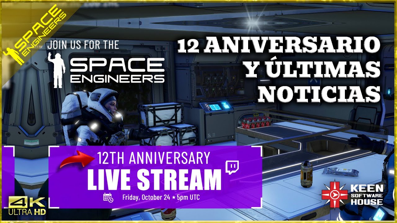 IkerIR4's tweet card. 📰NOTICIAS SPACE ENGINEERS 1 y 2📰 🔴DIRECTO ESPECIAL 12 ANIVERSARI...