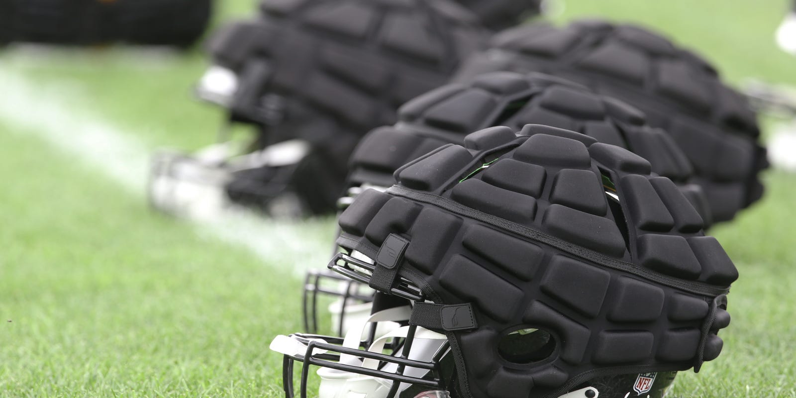 JulieStammPhD's tweet card. The NFL mandated the use of Guardian Caps during training camp and practices involving contact. Are there scientific findings to support their use?