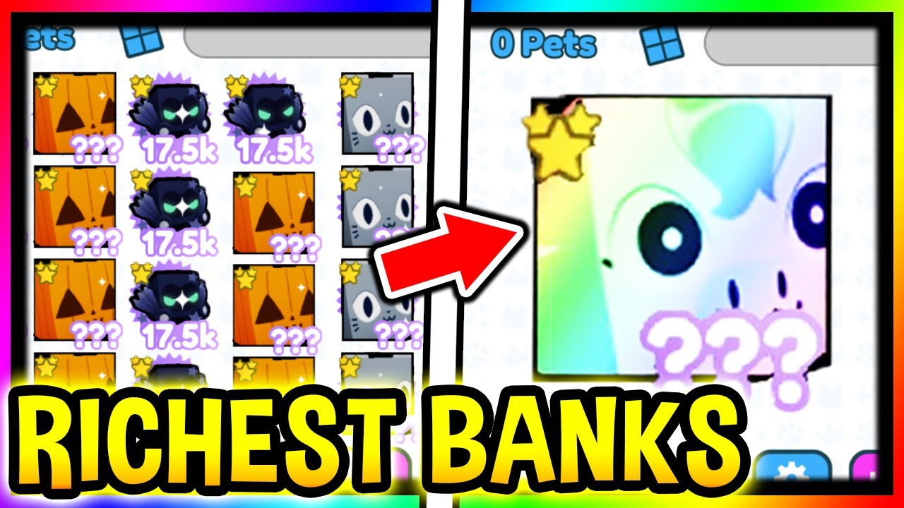 RazorFishGaming's tweet card. RICHEST BANKS in PET SIMULATOR X Roblox