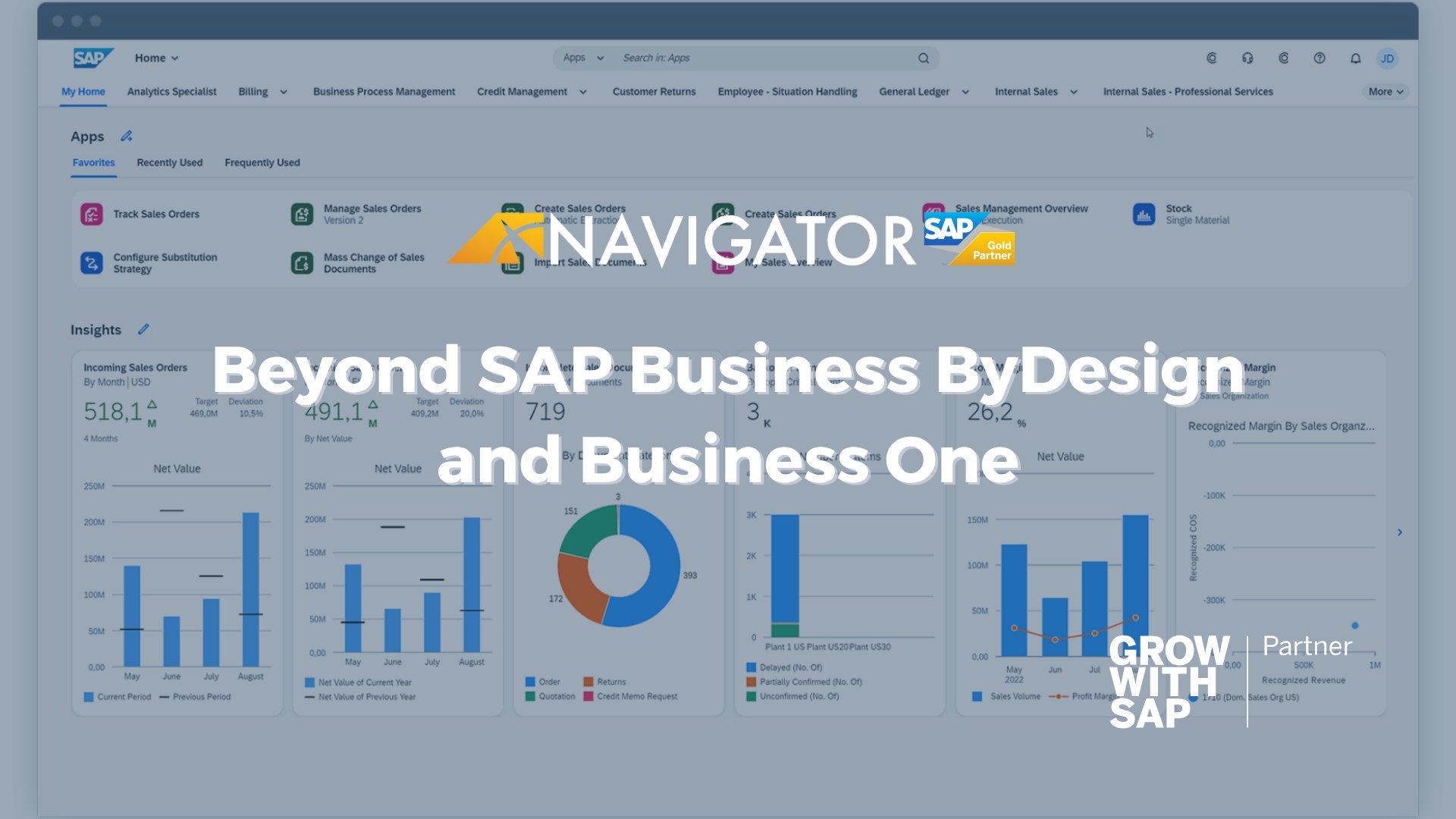 NavigatorSAP's tweet card. Outgrowing SAP Business ByDesign or Business One? This webinar is for you!