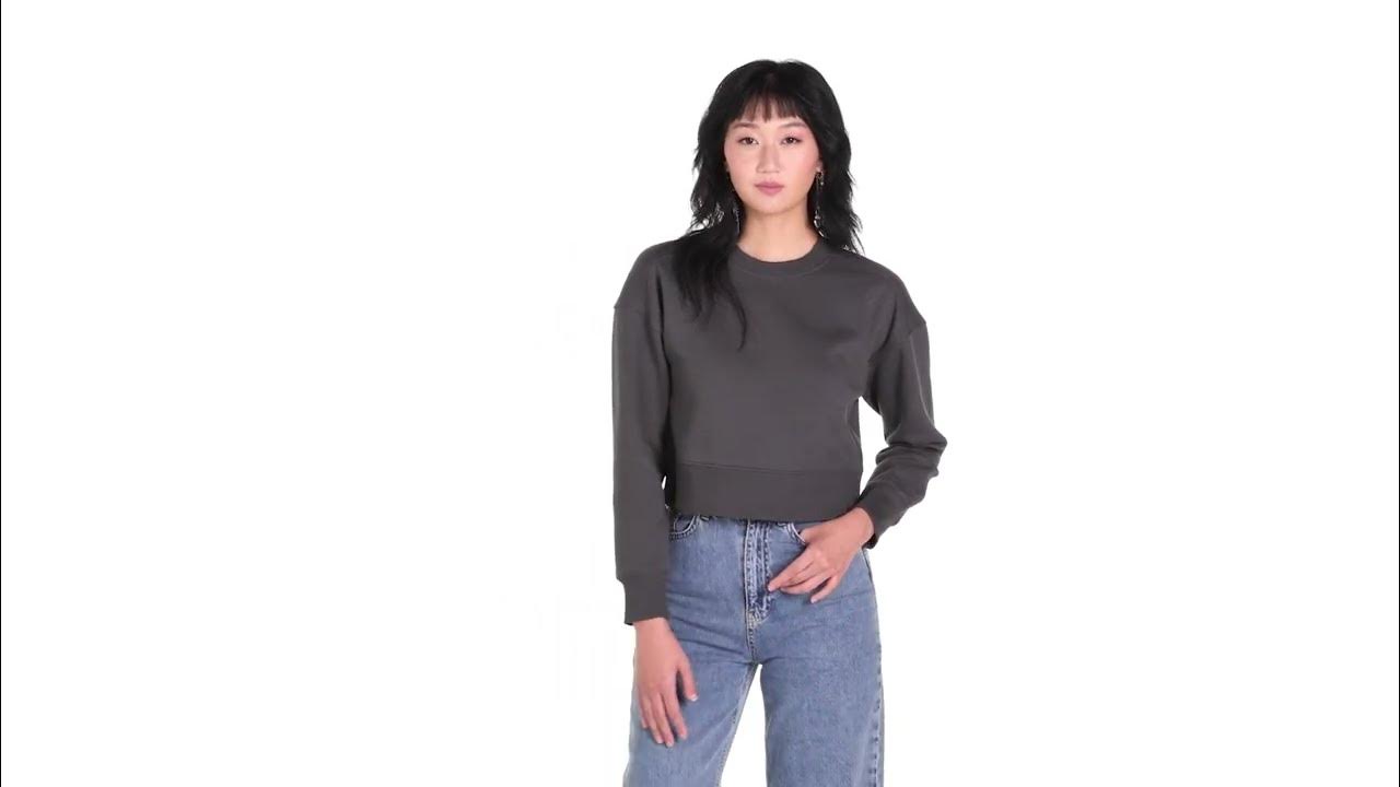 fullsourcellc's tweet card. District DT1105 Women's Perfect Weight Fleece Cropped Crew