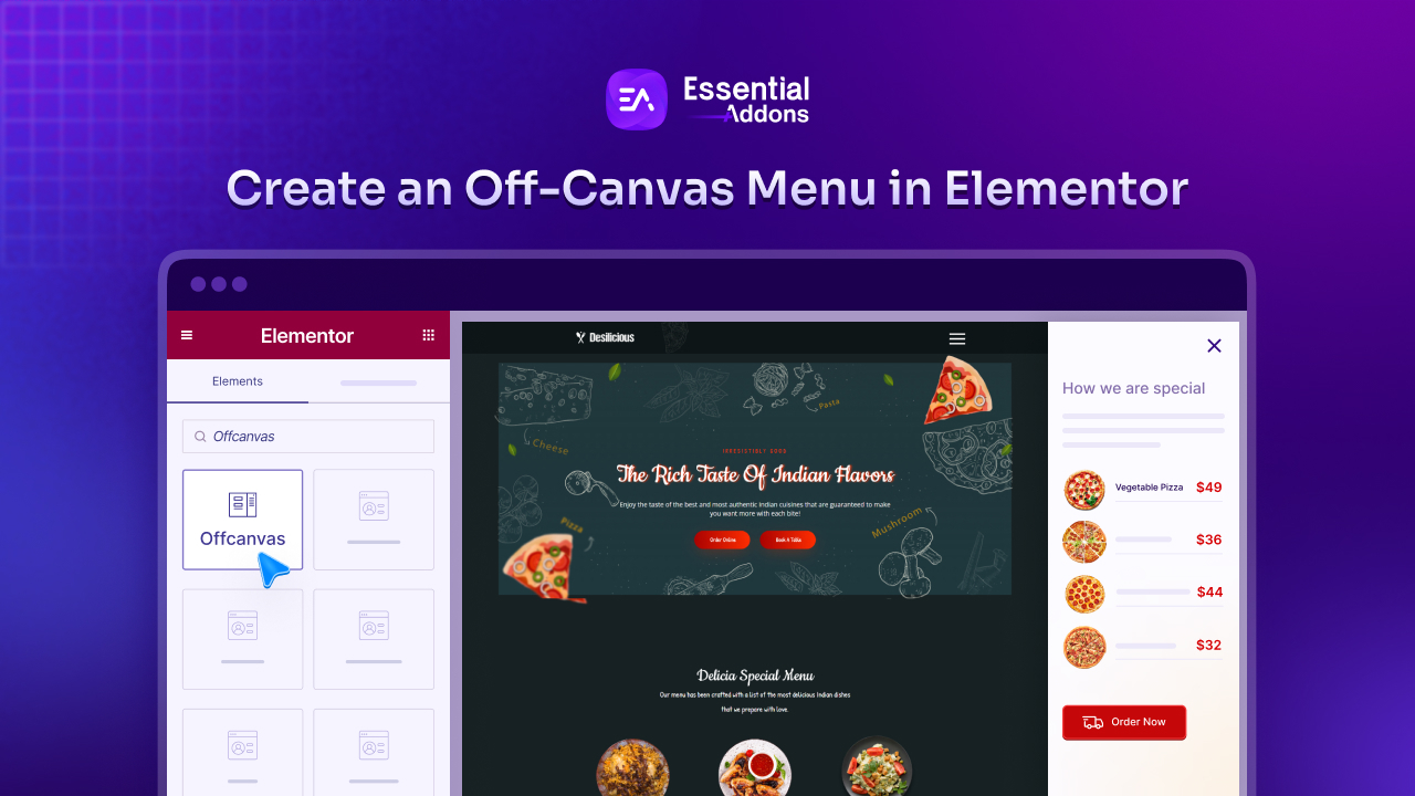 EssentialAddons's tweet card. Learn how to effortlessly create Off-Canvas Menus in Elementor using the Essential Addons Offcanvas widget and help you build a sleek, mobile-friendly navigation menu for your website without any...