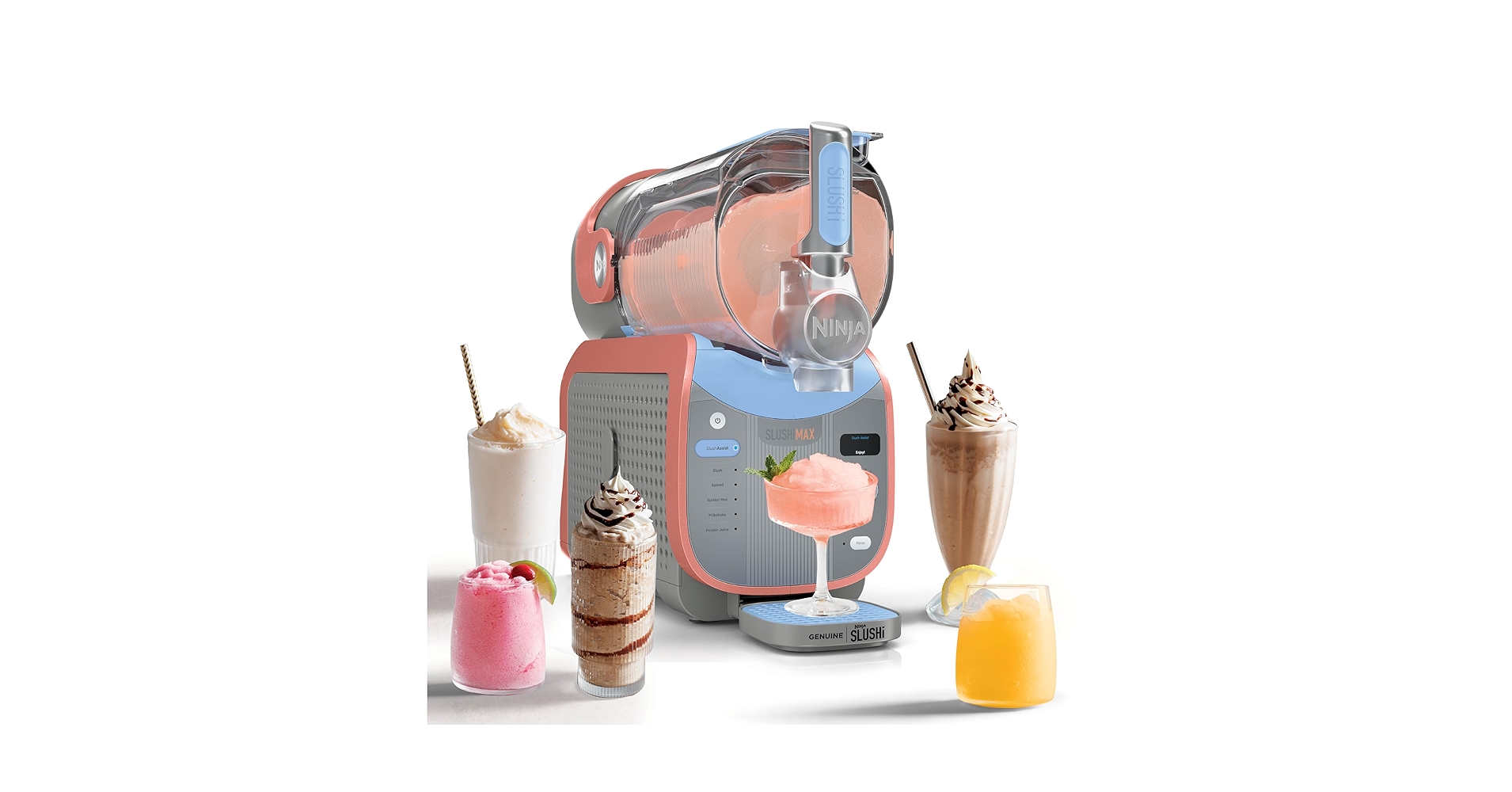 shire3570's tweet card. 2X BIGGER, 2X FASTER*, and SMARTER than ever**. Turn almost any drink into the perfect slush for the whole party with the SLUSHi Max. Ninja’s exclusive SlushAssist Technology is your behind-the-sce...