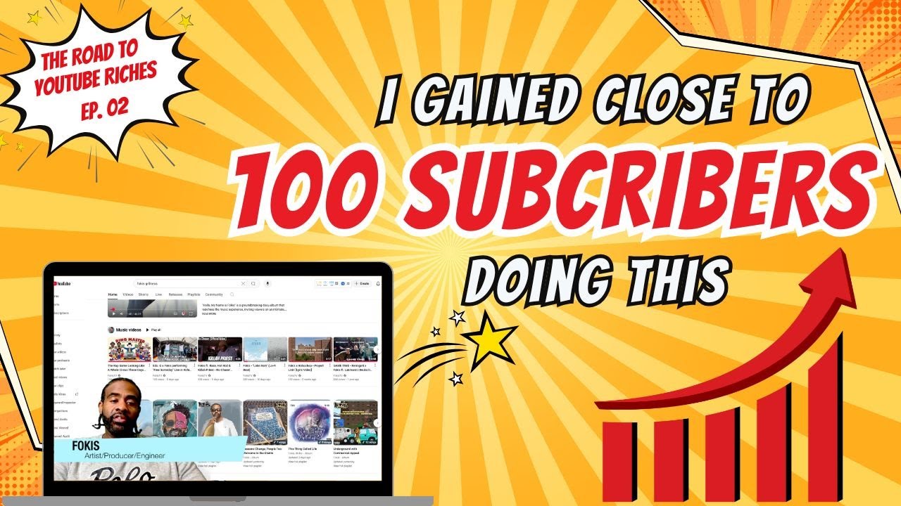 Fokeezy's tweet card. Gained100 Subscribers in less than a month | The Road To YouTube...