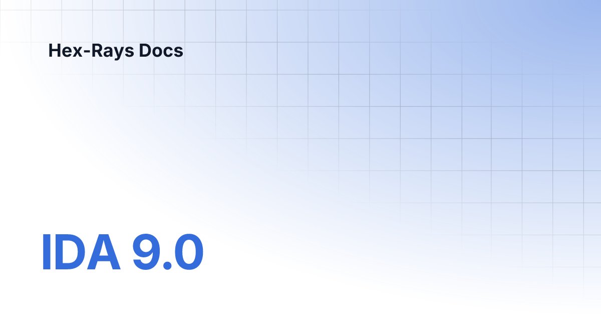 g3ph4z's tweet card. IDA 9.0 | Hex-Rays Docs