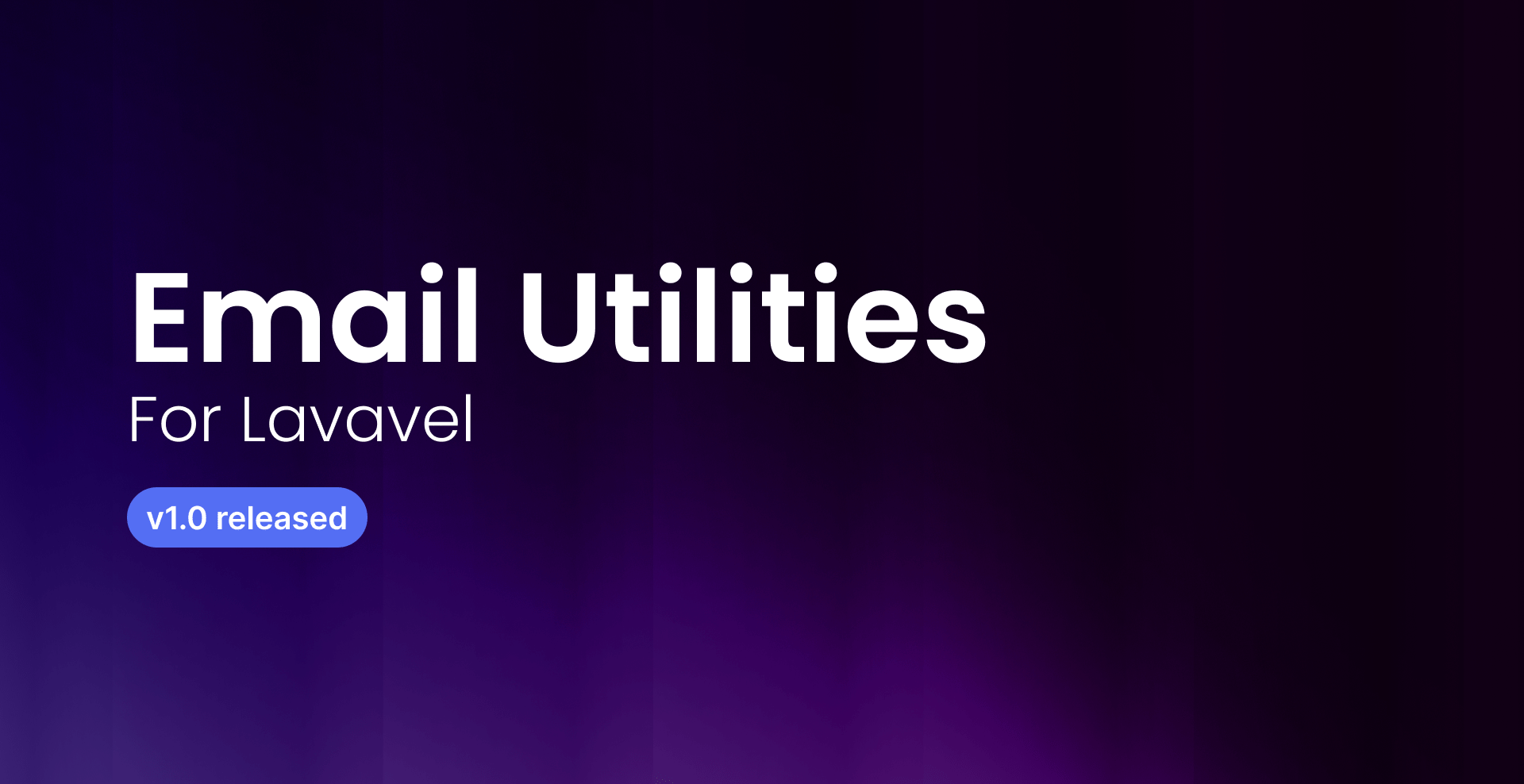 LaravelLinks's tweet card. Read about my latest package: Email Utilities for Laravel. It's a small package which can be used to check and validate whether an email address is disposable or role-based.