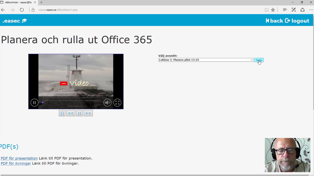 Linuxkurser's tweet card. Office 365
