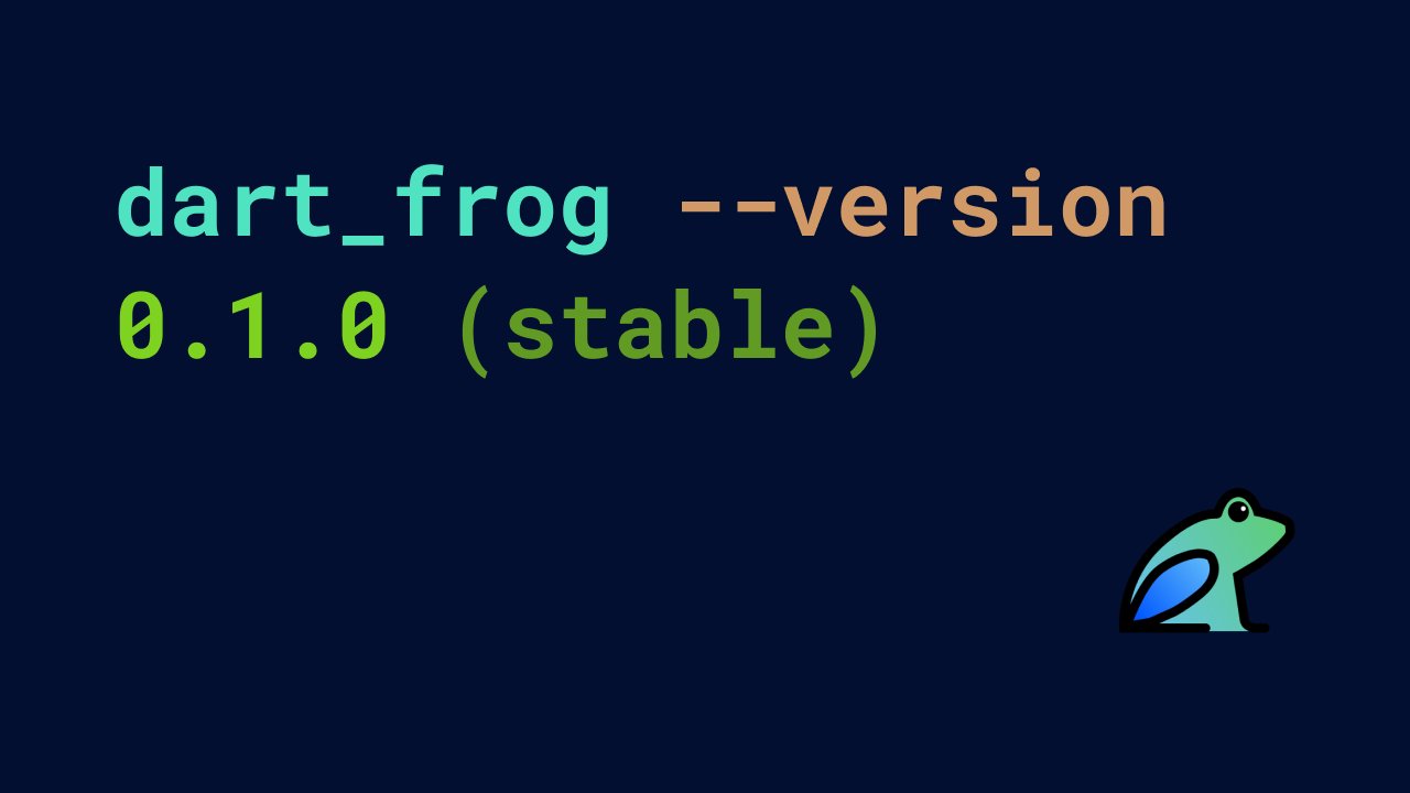 r_FlutterDev's tweet card. Dart Frog, a fast, minimalistic backend framework for Dart, is now stable!