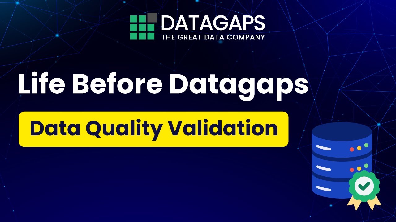 DatagapsTeam's tweet card. Life Before Datagaps Data Quality Validation