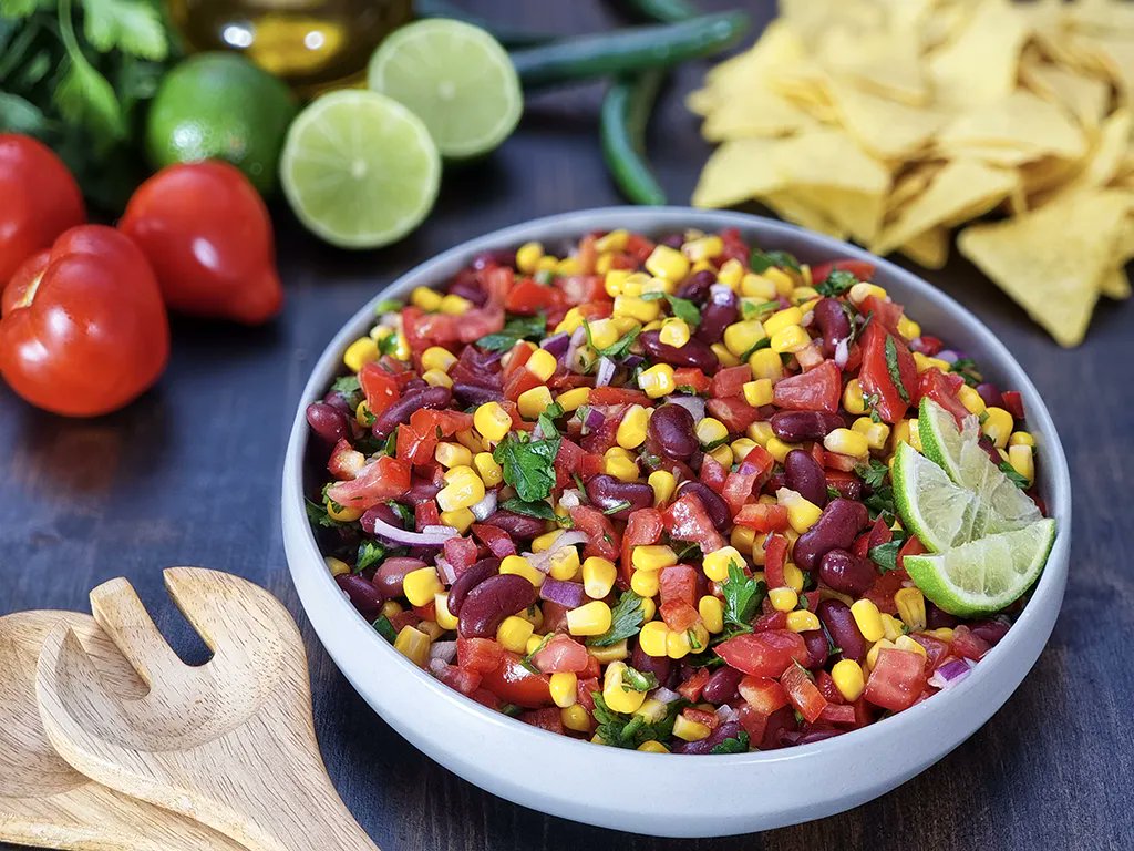 _home_cooking's tweet card. This Bean and Corn Salsa is the kind of recipe that makes you wonder how something so simple can taste this good.
